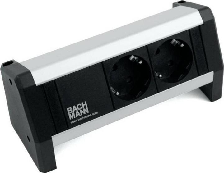 Actual product image Bachmann DESK 1, 2x socket (902.1131) (2x, CEE 7/3, Type 13, Type 23)