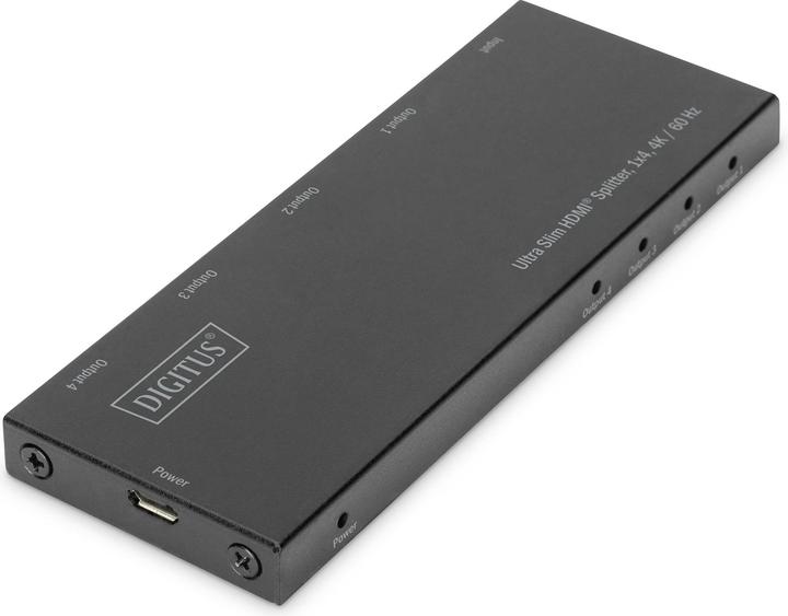 Digitus Ultra Slim HDMI® splitter, 1x4, 4K / 60 Hz