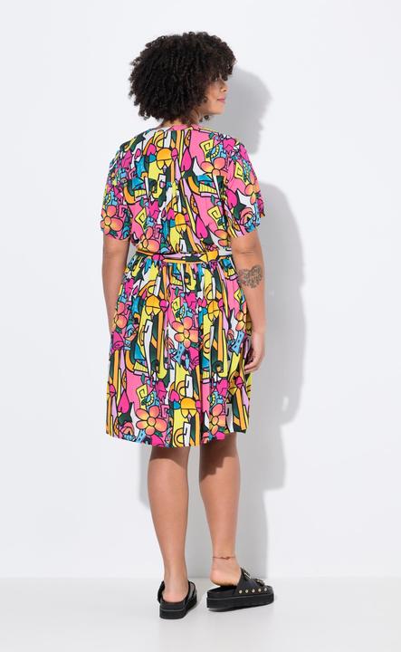 Produktbild Angel of Style Kleid, A-Linie, Alloverdruck, elastische Taille (50)