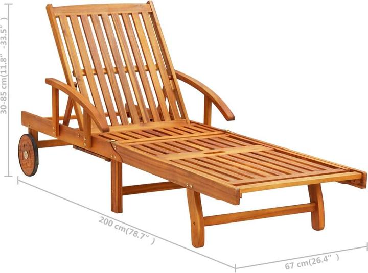 Image du produit vidaXL Sonnenliege (200 cm)