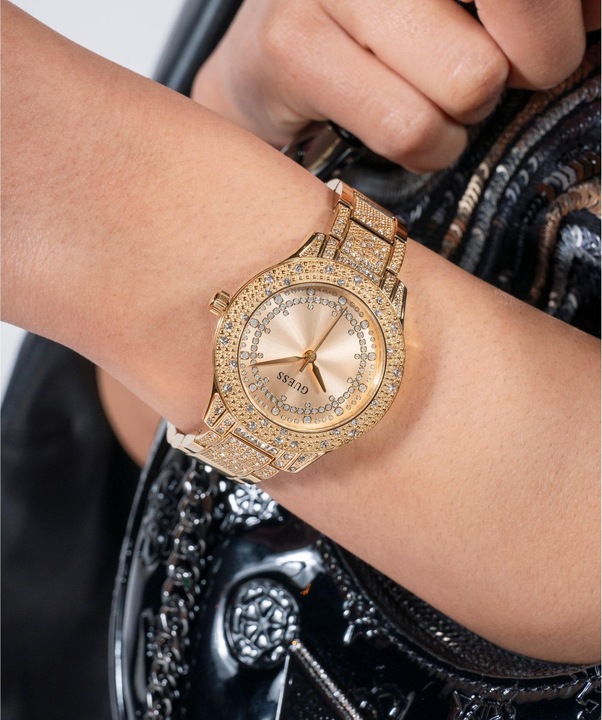 Produktbild Guess P GLD CS W/ CRYS / SUN CHAMP GLITZ DL / P GLD BRCT W/ CRYS Armbanduhr (36 mm)