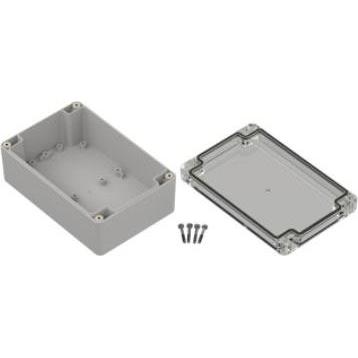 Rs Pro Polycarbonat Gehäuse, Aussenmass 60 x 100 x 150mm (Gehäuse), Elektronikzubehör + Gehäuse, Transparent