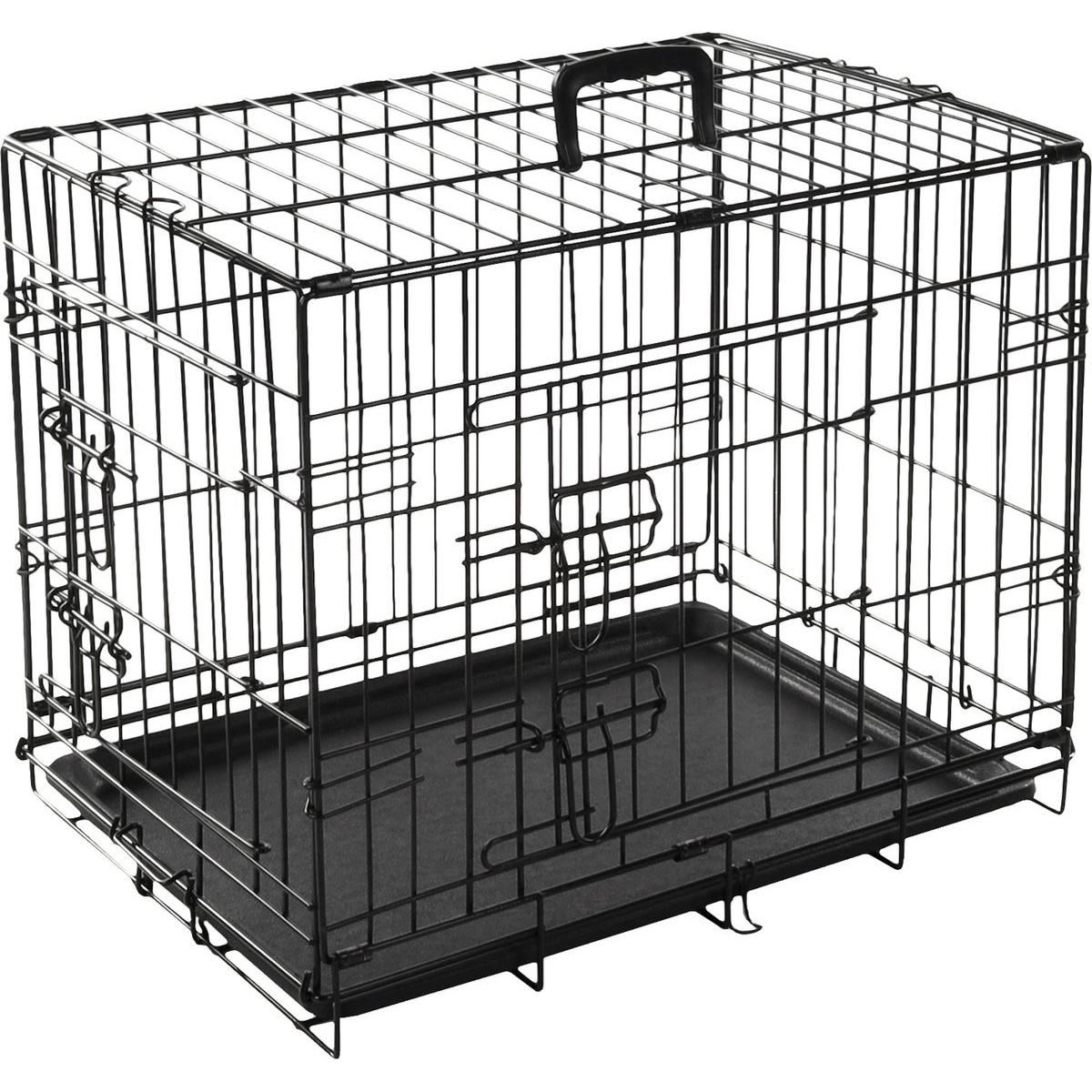 Comparer les prix de Karlie Cage métallique noire (Chien, Lavable, Pliable), Transport d'animaux