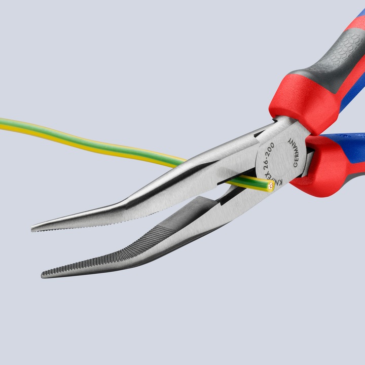 Produktbild Knipex Flachrundzange mit Schneide (200 mm)