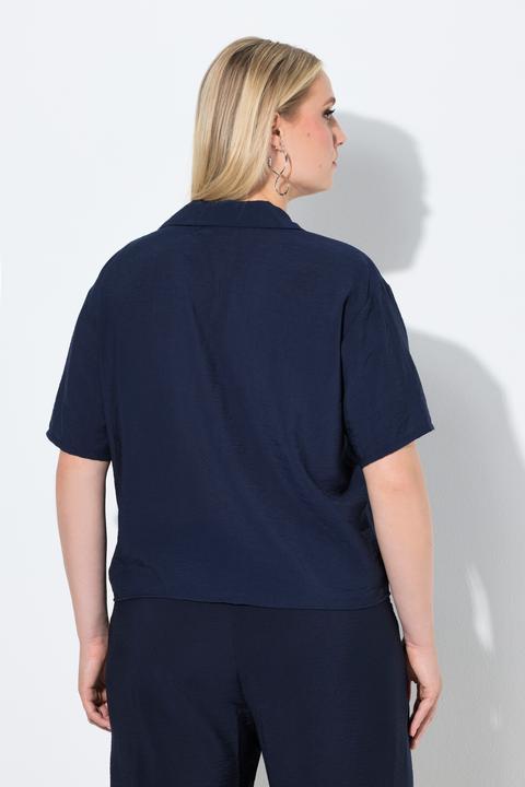 Actual product image Ulla Popken Cropped Button Down Blouse (46, 48)