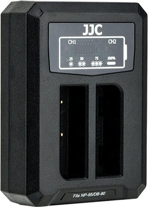 Image du produit JJC Fuji DCH NP95 USB Dual BatteryCharger (pour Fujifilm NP 95 / Ricoh DB 90) (Chargeur de batterie d'appareil photo)