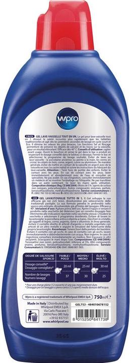 Immagine prodotto Whirlpool Wpro (Gel, 37 Cicli di lavaggio)