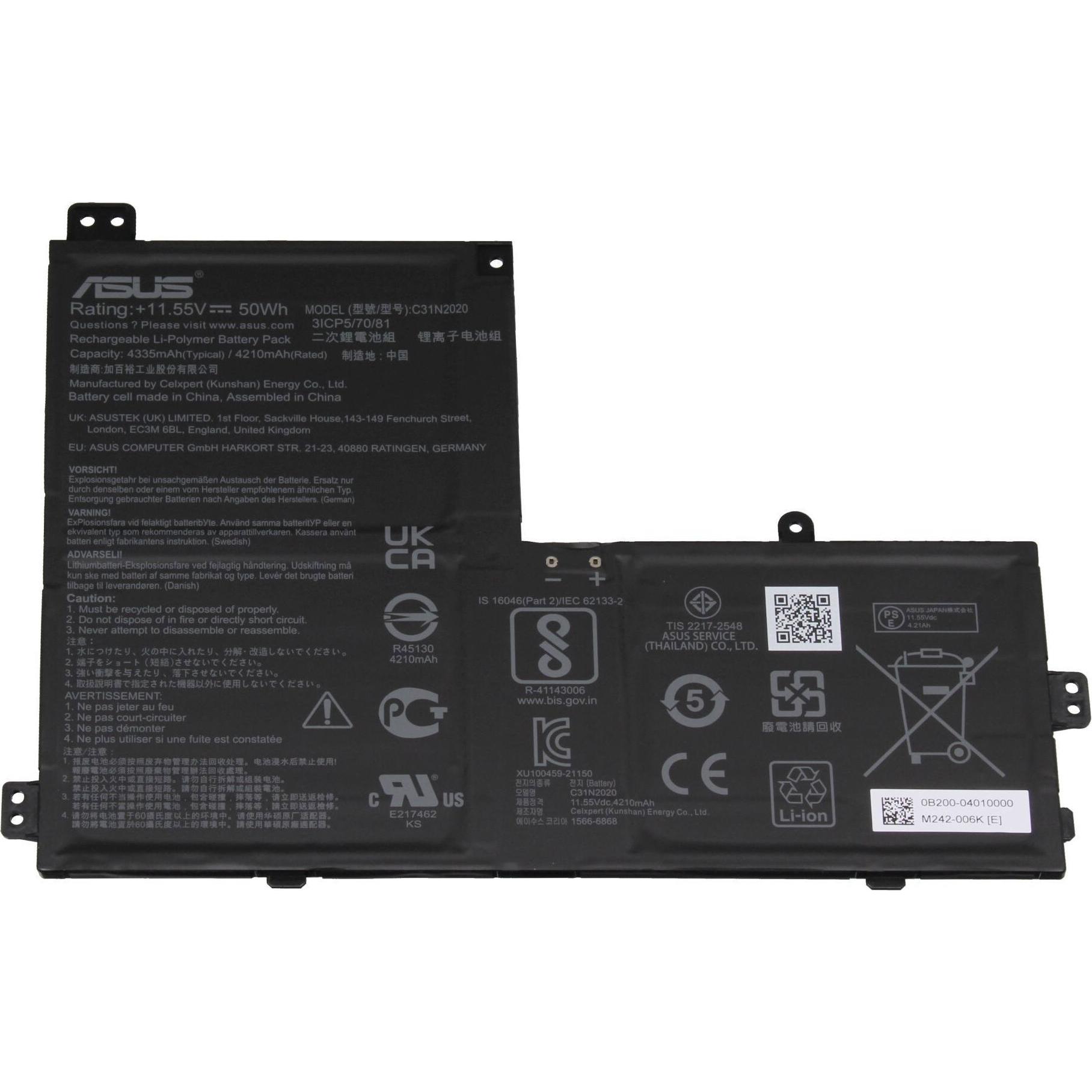ASUS C31N2020 (3 Zellen, 4335 mAh), Notebook Akku