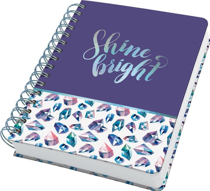 Image du produit Sigel Carnet de notes à spirales A5 120BL Fairy Gems (A5, Couverture rigide)