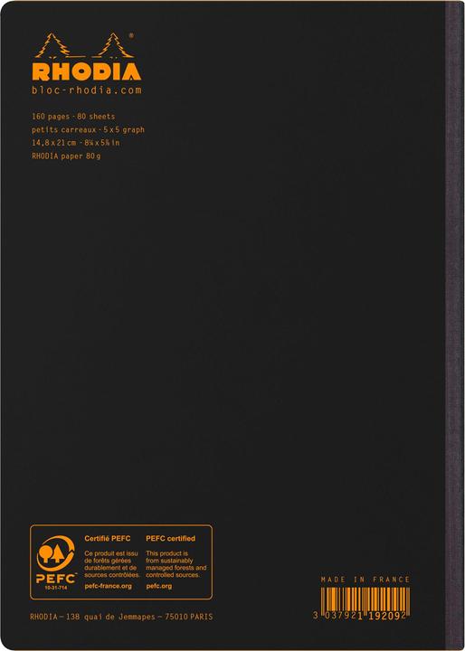 Produktbild Rhodia Notizbücher/Notizhefte Classic (A5, Kariert)