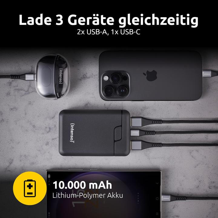 Actual product image Intenso Powerbank B10000 10000mAh schwarz (10000 mAh, 12 W, 12 Wh)