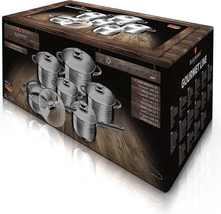 Produktbild Blaumann Kochgeschirr-Set (Pfannenset + Topfset, Edelstahl)