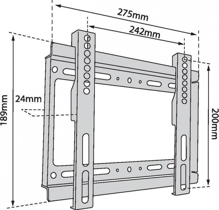 Actual product image Lenovo TV wall mount up to 42 40kg max VESA 200 (AJXT4240FI250) (Ceiling, 40 kg)