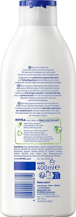 Produktbild NIVEA Body Lotion Rosenblüte DUO (Körperlotion, 800 ml)