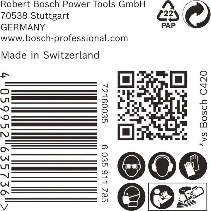 Produktbild Bosch Professional Zubehör EXPERT M480 Schleifnetz, 100 x 150 mm, G 80, 50 Stück (80)