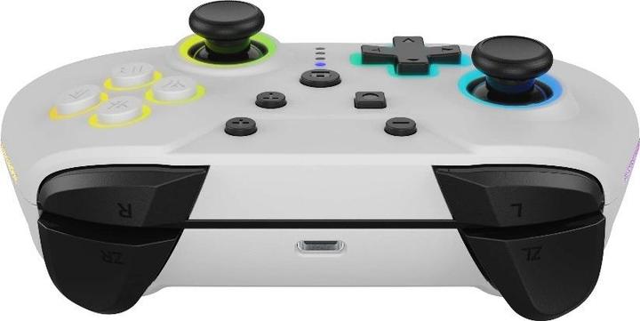 Actual product image Hyperkin NuRival Light Up Wireless Game Controller - white (NSW) (Switch OLED)