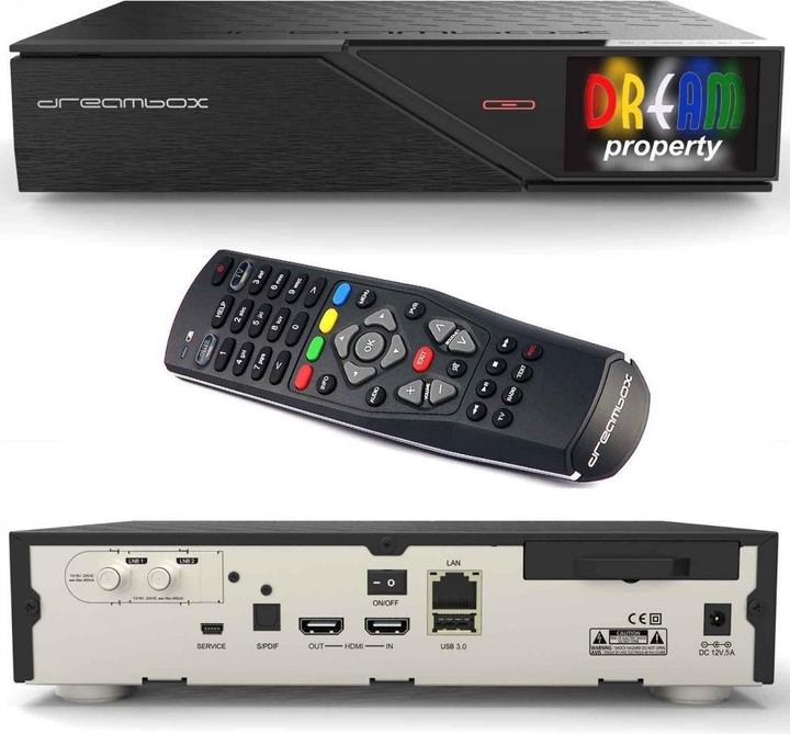 Actual product image Dreambox DM 900 Ultra HD (2.05 GB, 2x DVB-S2 (Twin), CI Shaft)