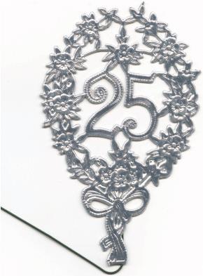 Produktbild Demmler Zahl ”25” silber (1 Stück)