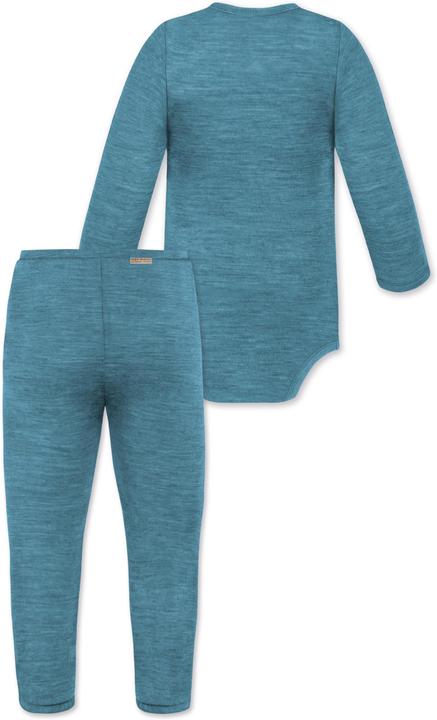Produktbild Normani Baby Merino Wickelbody Langarm "Kaitaia" und Baby Merino Hose „Silverdale" - 9625 (62)