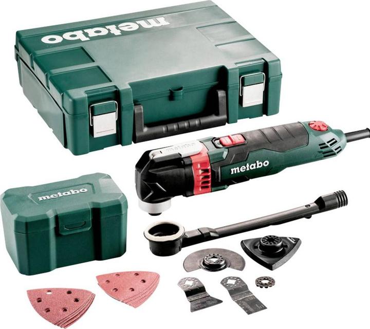 Actual product image Metabo Multifunctional tool MT 400 Quick Set for wood plastic case