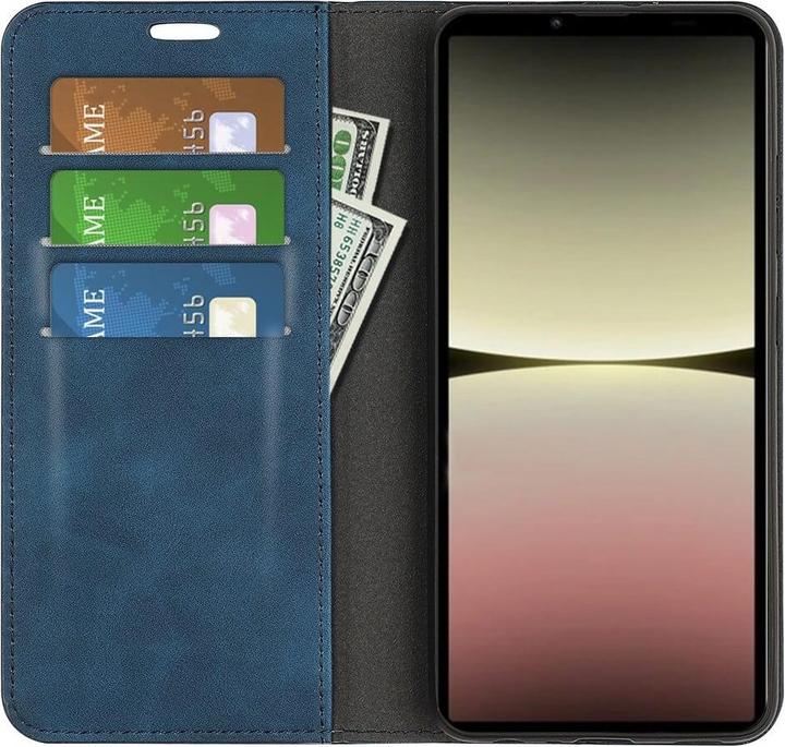 Actual product image Cover-Discount Sony Xperia 10 V - Stand Flip Case Cover blue (Sony Xperia 10 V)