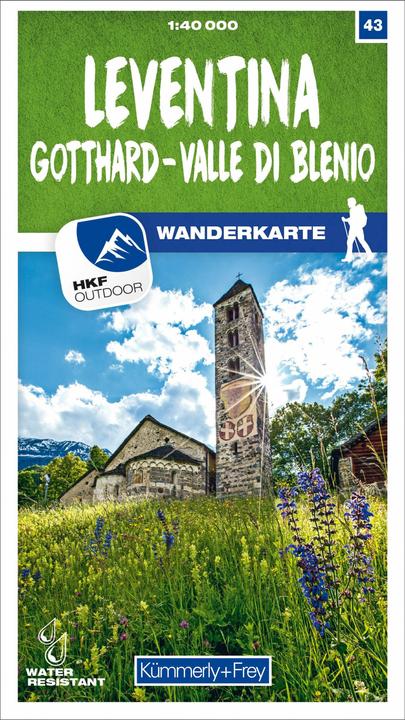 Immagine prodotto Mappa dell'itinerario 43 Leventina, Gottardo, Valle di Blenio