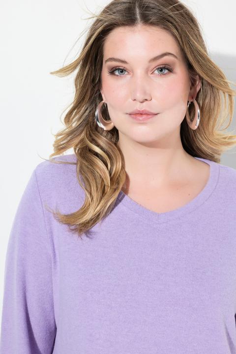 Actual product image Miamoda A-line sweater with lace insert and long sleeves (56)