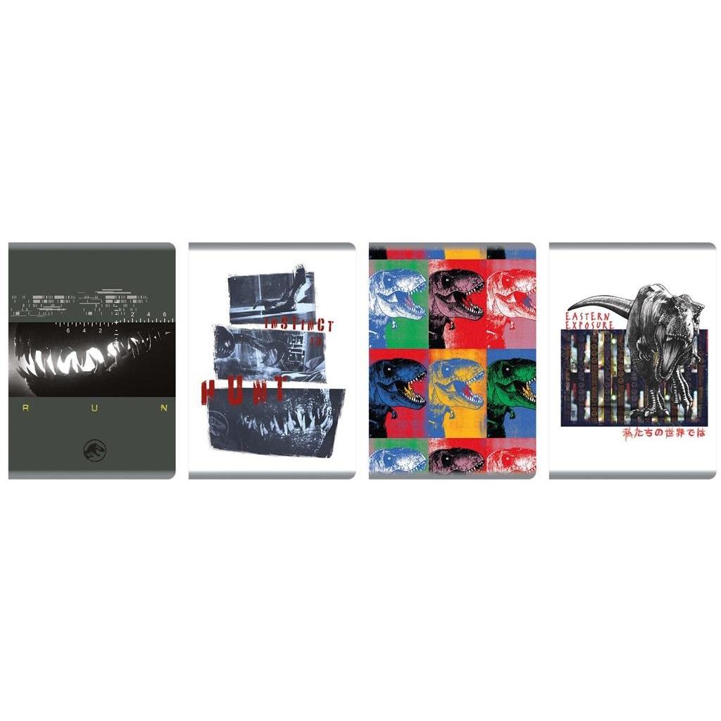 Beniamin, Quaderni + Bloc notes, Notizbuch A5/60K Jurassic Park Linie (5 Stück) (A5, Righe)