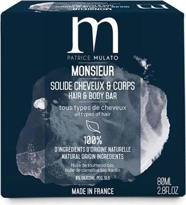 Image du produit Patrice Mulato Mulato Solid Monsieur 2 In 1 Hair And Body - 80 Grams (Kit de soins capillaires)
