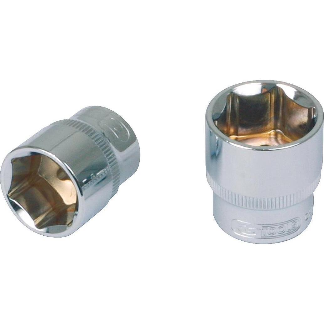 KS Tools, Steckschlüssel + Stecknuss, 1/2" CHROMEplus Sechskant-Stecknuss (27 mm)