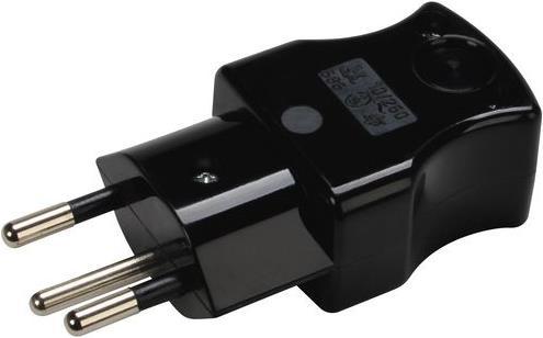 Produktbild Steffen STEKO Winkelstecker T12 schwarz (Typ 12)