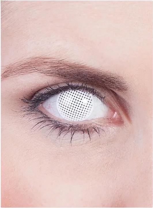 Metamorph Matrix Halloween Monatslinsen ohne Sehstärke (Weiss)