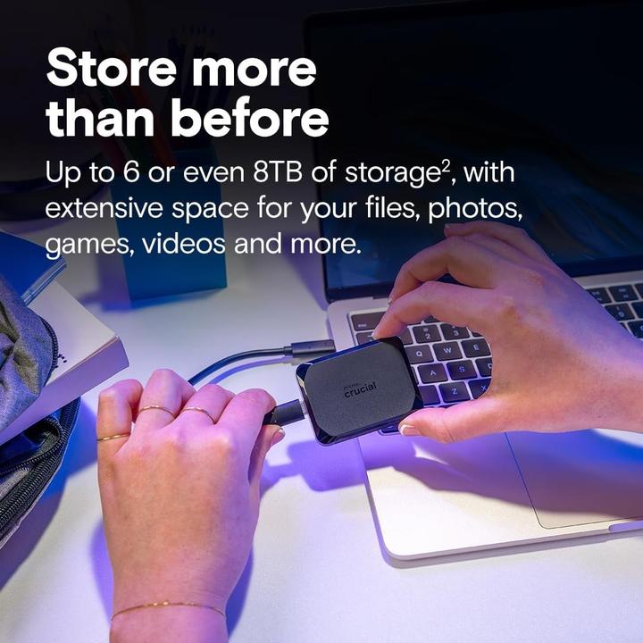 Actual product image Crucial X10 Portable SSD (2 TB)