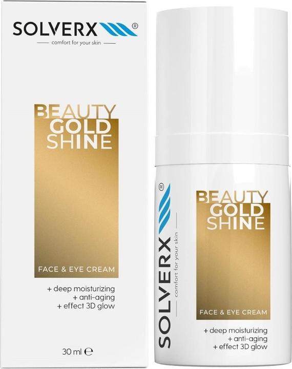 Actual product image Solverx Beauty Gold Shine Face and Eye Cream 30ml (30 ml, Face toner)