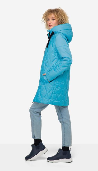 Produktbild Laurasøn Long-Steppjacke, Kapuze, Zipper, Langarm, fällt kleiner aus (S)