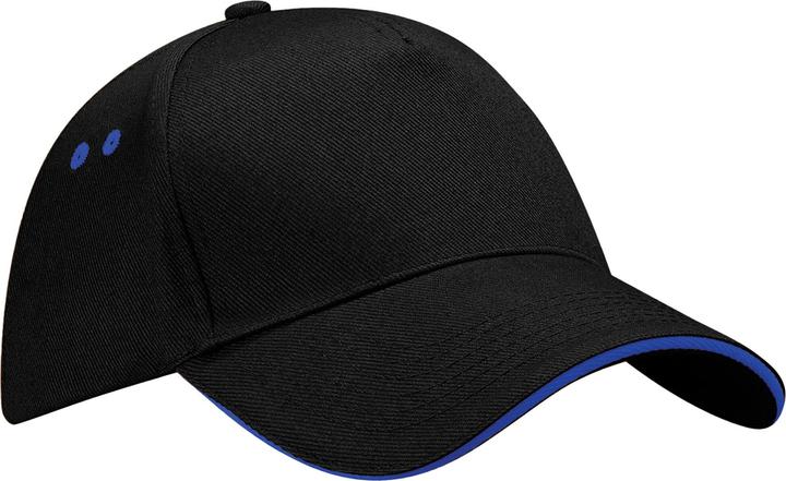 Kräftiges Königsblau, Schwarz