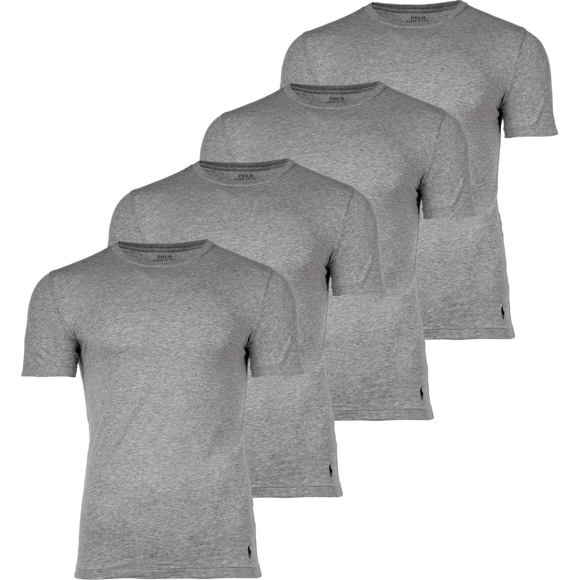 Ralph Lauren, Herren, Shirt, Classic-2 Pack-Crew Undershirt, Grau, (XXL)