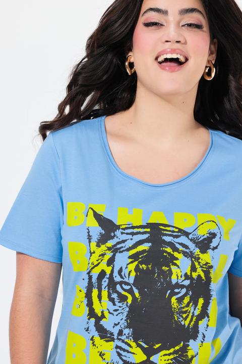 Produktbild Angel of Style T-Shirt, A-Linie, Schriftzug und Tiger (52)