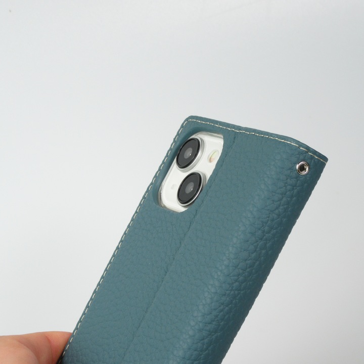 Produktbild PhoneLook Hülle Flip 3D echtes genarbtes Rindsleder (Apple iPhone 15)