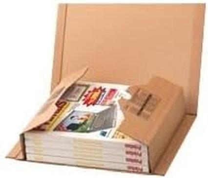 Actual product image Colompac CP020.08 Flexible wrap-around packaging made of corrugated board, 302 x 215 x 80 mm, brown (35.5 x 22.5 x 10 cm, 20 x)