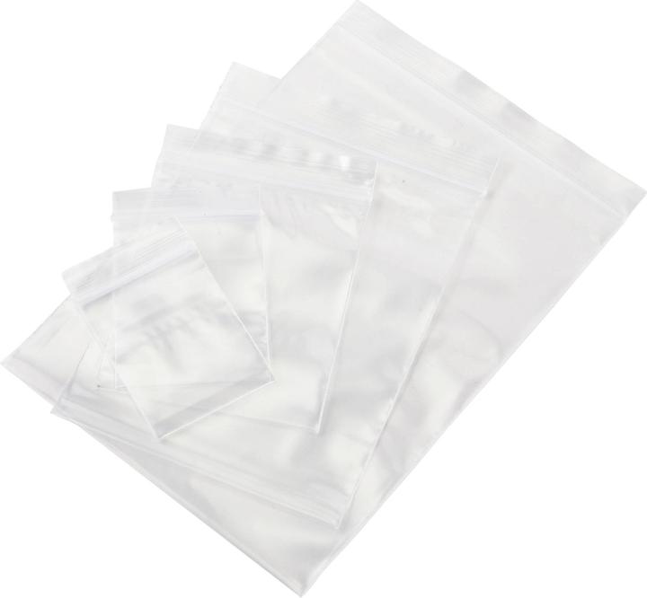 Tru Components Sacchetto con chiusura a pressione senza strisce di etichettatura Polietilene trasparente (500 pz.)