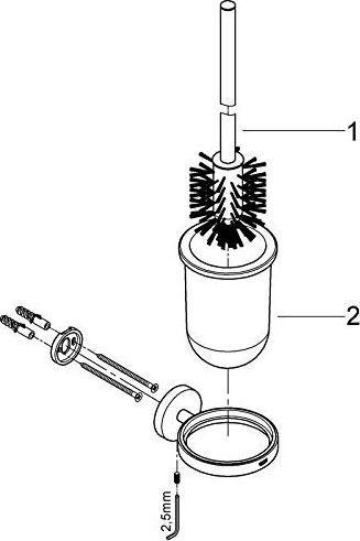 Productafbeelding Grohe Essentiële WC-set 3 in 1