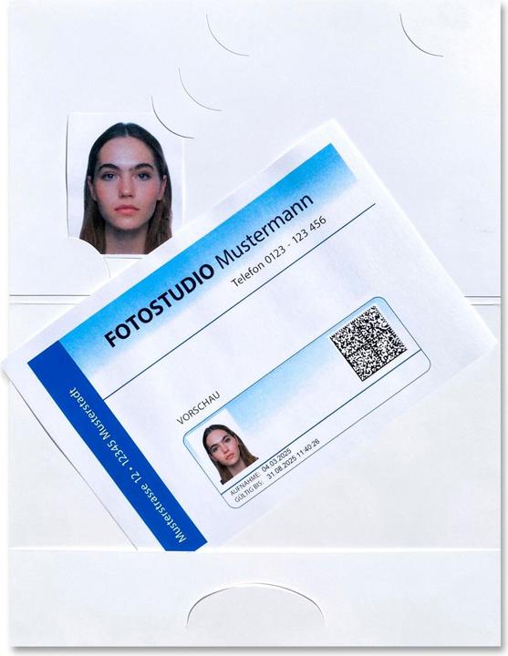 Actual product image Daiber 1x50 Passbildmappen E-Passfoto-PORTRAIT 14028 (9 x 13 cm, 100x)