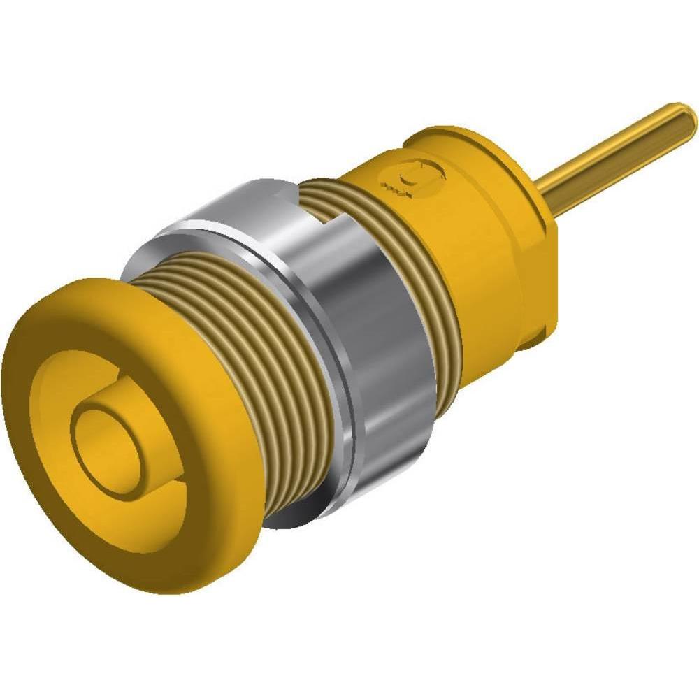SKS Sicherheits-Laborbuchse Buchse, Elektronikkabel + Stecker, Gelb