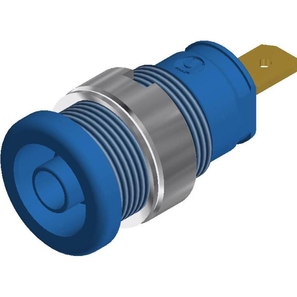 SKS Sicherheits-Laborbuchse Buchse, Elektronikkabel + Stecker, Blau