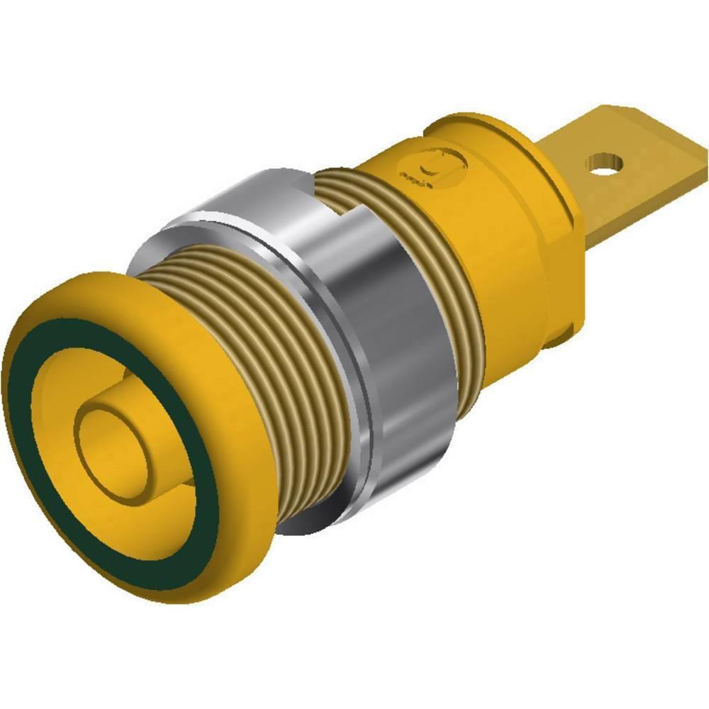 SKS Sicherheits-Laborbuchse Buchse, Elektronikkabel + Stecker, Grün, Gelb