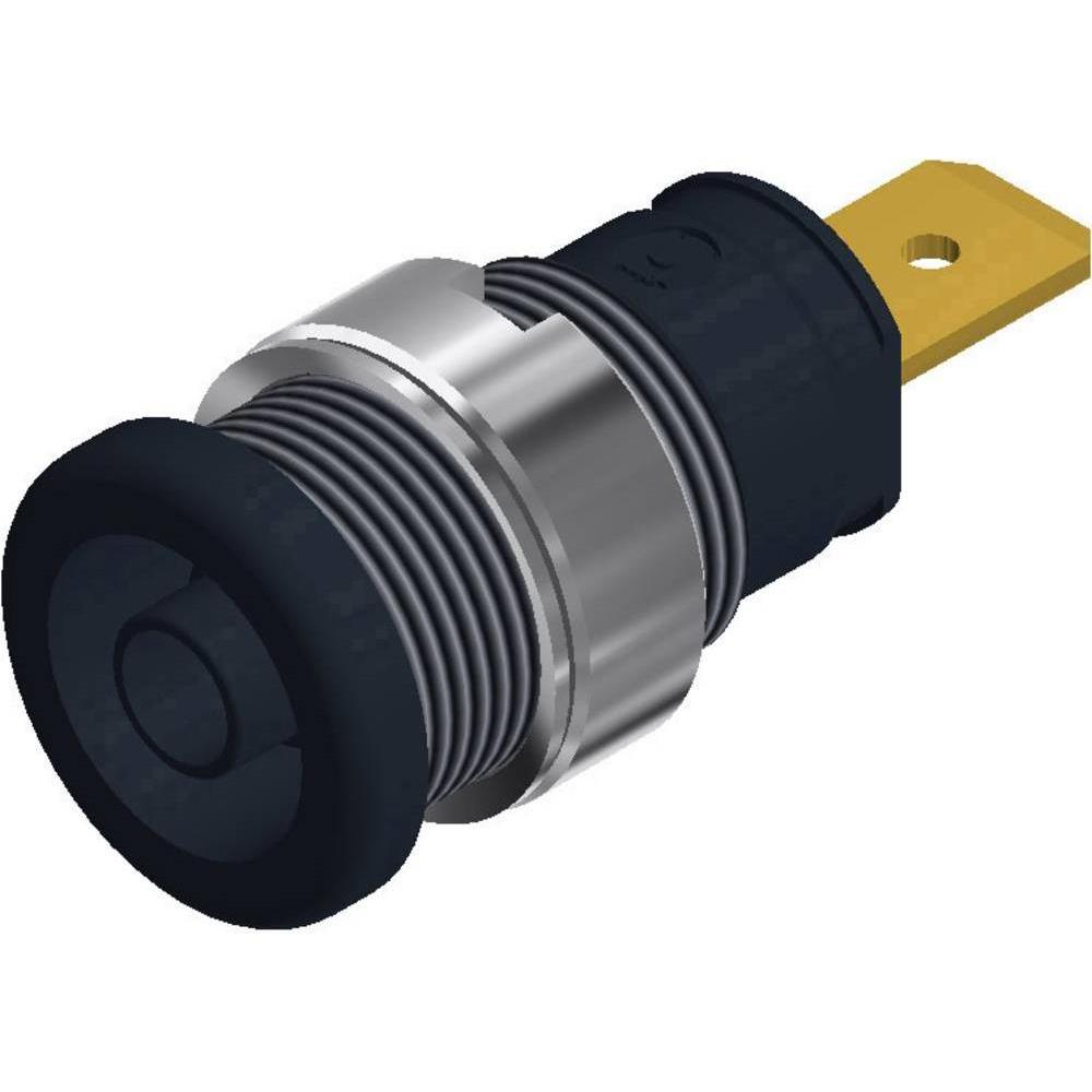 SKS Sicherheits-Laborbuchse Buchse, Elektronikkabel + Stecker, Schwarz
