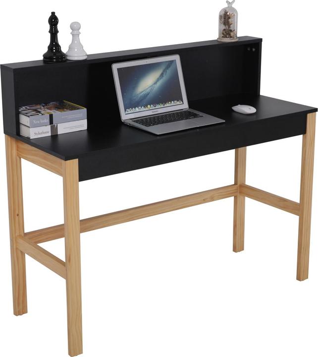 Image du produit Möbilia Bureau avec compartiments latéraux (120 x 45 x 101 cm)