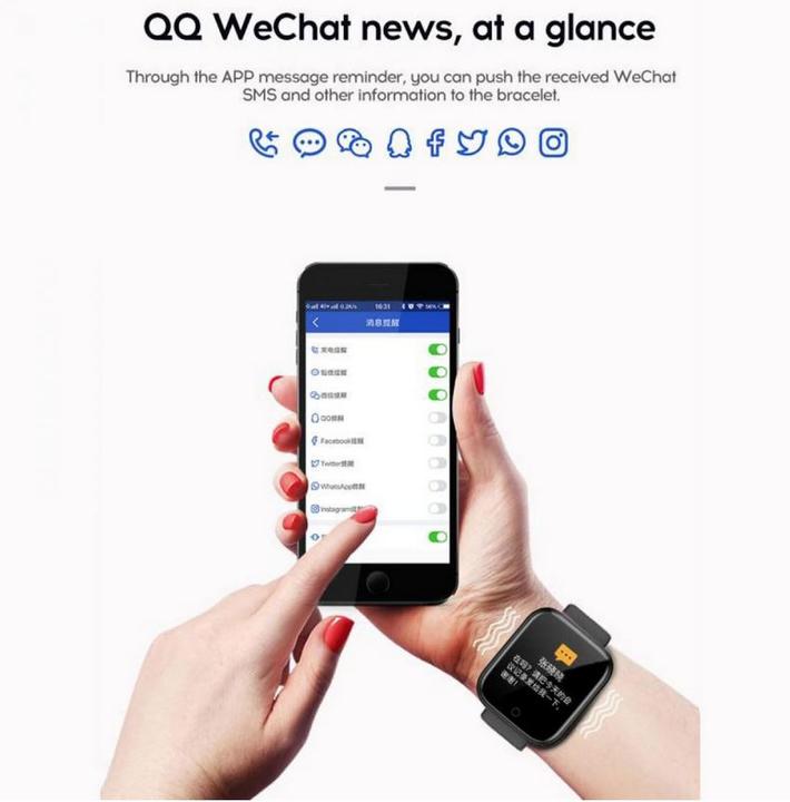 Produktbild PhoneLook Smart Watch FitPro Y68 Fitness Tracker Smart Watch inkl. Touchscreen + programme