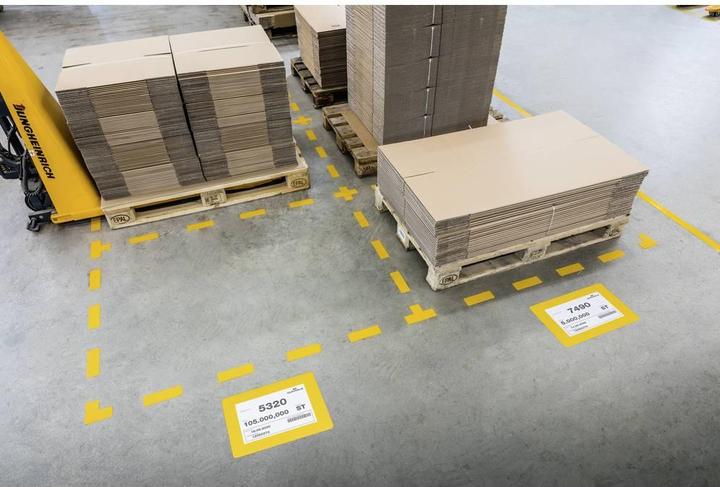 Produktbild Durable Bodenmarkierungsform Bodenmarkierungsfenster A4, ablösbar